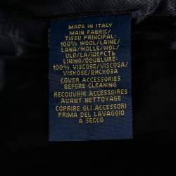 Pre Owned Polo Ralph Lauren Navy Blue Wool Greenwich Blazer M