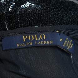 Pre Owned Polo Ralph Lauren Colorblock Sequined Mini Skirt XS