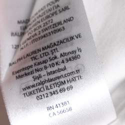 مملوكة مسبقًا Polo Ralph Lauren White Cotton Boyfriend Fit Shirt L
