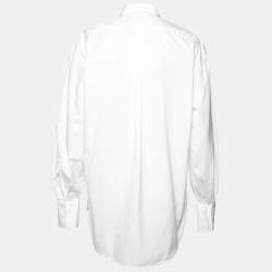 مملوكة مسبقًا Polo Ralph Lauren White Cotton Boyfriend Fit Shirt L