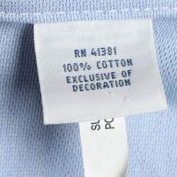 Pre Owned Polo Ralph Lauren Blue Cotton Embroidered Long Sleeve Shirt XS