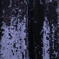 Pre Owned Polo Ralph Lauren Navy Blue Sequin Embellished Wide Leg Pants L