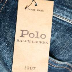 Pre Owned Polo Ralph Lauren Navy Blue Denim Tompkins Skinny Crop Jeans S
