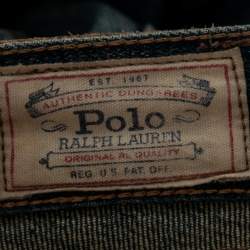 Pre Owned Polo Ralph Lauren Blue Denim Distressed Jeans S Waist 28" 