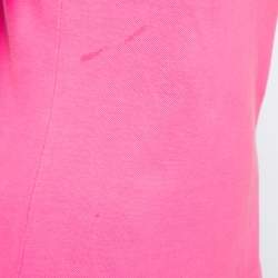 Pre Owned Polo Ralph Lauren Neon Pink Cotton Polo T-Shirt S