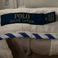 مملوكة مسبقًا Polo Ralph Lauren Grey Cotton Tailored Trousers L 