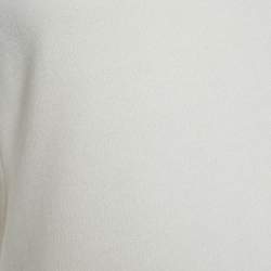 Pre Owned Polo Ralph Lauren Off White Cotton Long Sleeve Sweatshirt M