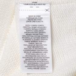 مملوكة مسبقًا Polo Ralph Lauren White Knit Button Front Cardigan L