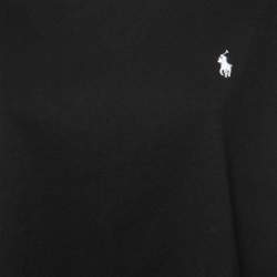 Pre Owned Polo Ralph Lauren Black Cotton Crew Neck T-Shirt XXL
