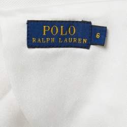Pre Owned Polo Ralph Lauren White Cotton Double-Breasted Blazer M