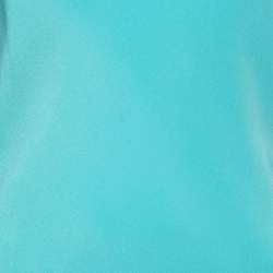 Pre Owned Polo Ralph Lauren Light Blue Chiffon Silk Slip Dress L