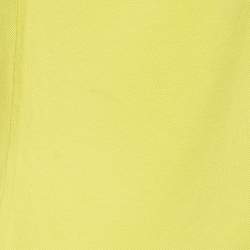 Pre Owned Polo Ralph Lauren Yellow Cotton Slim Fit Polo T-Shirt S
