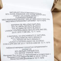 Pre Owned Polo Ralph Lauren Beige Gabardine Fringed Down Jacket L