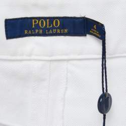 Pre Owned Polo Ralph Lauren White Cotton Buttoned Shorts S
