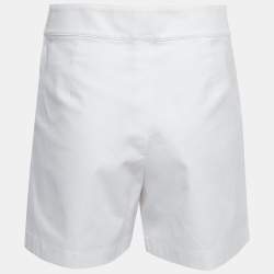Pre Owned Polo Ralph Lauren White Cotton Buttoned Shorts S
