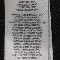 Pre Owned Polo Ralph Lauren Black Cotton Cable Knit Embroidered Patch Detail Crew Neck Sweater XS