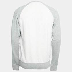 مملوكة مسبقًا Polo Ralph Lauren Light Grey Cotton Crew Neck Long Sleeve T-Shirt M