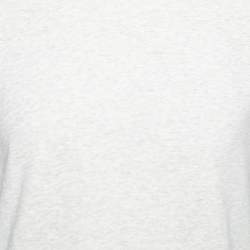مملوكة مسبقًا Polo Ralph Lauren Light Grey Cotton Crew Neck Long Sleeve T-Shirt M