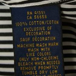 Pre Owned Polo Ralph Lauren Black Striped Cotton Button Front Shirt L