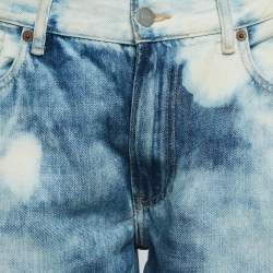 Pre Owned Polo Ralph Lauren Blue Washed Denim Avery Boyfriend Jeans XL Waist 35"