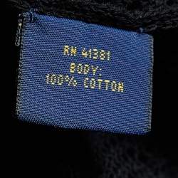 Pre Owned Polo Ralph Lauren Black Patterned Crochet Top M