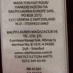 Pre Owned Polo Ralph Lauren Burgundy Cotton Skinny Pants L