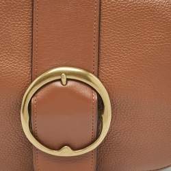 Pre Owned Polo Ralph Lauren Brown Leather Shoulder Bags