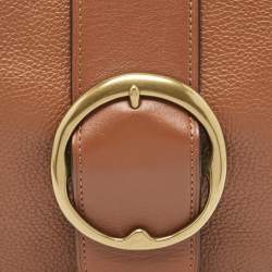 Pre Owned Polo Ralph Lauren Brown Leather Shoulder Bags