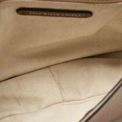 Pre Owned Polo Ralph Lauren Brown Leather Shoulder Bags