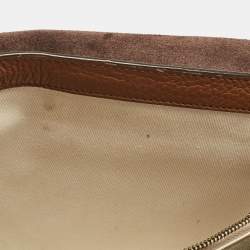 Pre Owned Polo Ralph Lauren Brown Leather Shoulder Bags