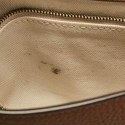 Pre Owned Polo Ralph Lauren Brown Leather Shoulder Bags