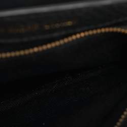 Pre Owned Polo Ralph Lauren Black Leather Lennox Crossbody Bag