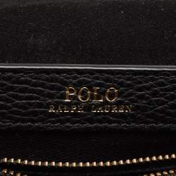 Pre Owned Polo Ralph Lauren Black Leather Lennox Shoulder Bag