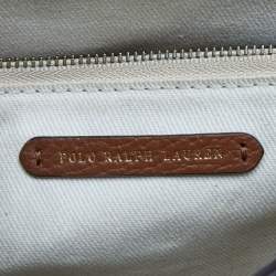 Pre Owned Polo Ralph Lauren Brown Leather Lennox Shoulder Bag