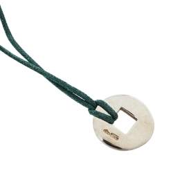 Pomellato 67 Sterling Silver Pendant Cord Necklace