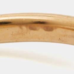 Pomellato Capri Ceramic Blue Sapphire 18K Rose Gold Ring Size 53