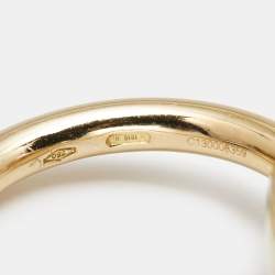 Pomellato Nudo Pink Quartz 18k Rose Gold Ring Size 51