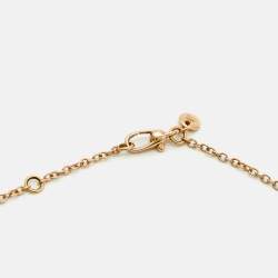 Pre Owned Pomellato Nudo Classic Prasiolite Diamonds 18k Two Tone Gold Necklace