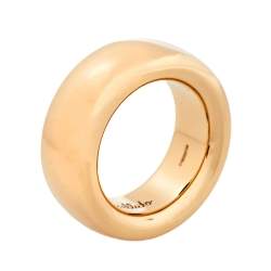 Pomellato Iconica 18K Rose Gold Large Band Ring Size 54