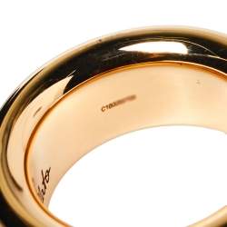 Pomellato Iconica 18K Rose Gold Large Band Ring Size 54