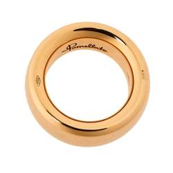 Pomellato Iconica 18K Rose Gold Large Band Ring Size 54