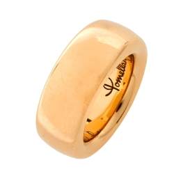 Pomellato Iconica 18K Rose Gold Large Band Ring Size 54