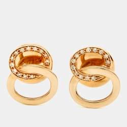 Pomellato Brera Diamonds 18k Rose Gold Earrings