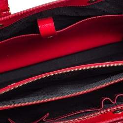 مملوكة مسبقًا Porsche Design Red Patent Leather Cosmo Tote