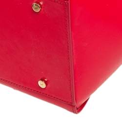 مملوكة مسبقًا Porsche Design Red Patent Leather Cosmo Tote