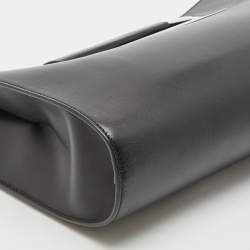 Porsche Design Black Leather Oversized Frame Clutch