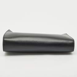 Porsche Design Black Leather Oversized Frame Clutch