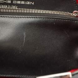 Porsche Design Black Leather Oversized Frame Clutch