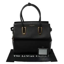مملوكة مسبقًا Porsche Design Black Leather Front Pocket Tote