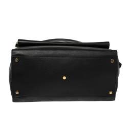 مملوكة مسبقًا Porsche Design Black Leather Front Pocket Tote